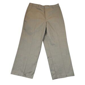 NWT A+ By Sai Mens Uniform Khaki Pants 38W Beige Relaxed Straight Flat Front